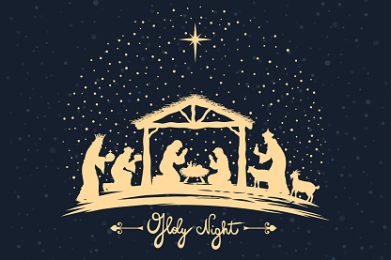 Christmas night. Birth of Jesus